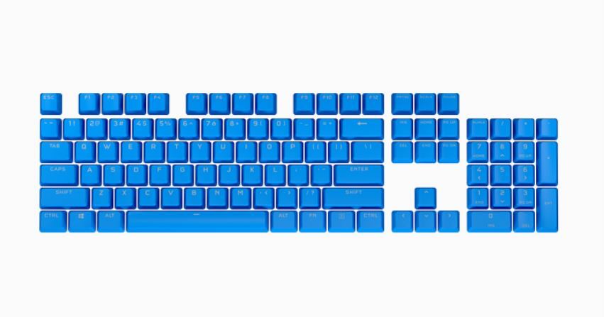 Corsair PBT Double‑shot Pro Keycaps - Elgato Blue