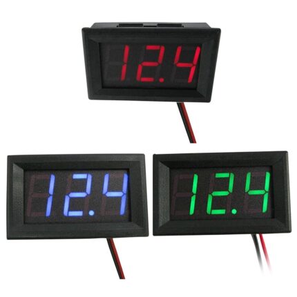 0.56" DC4.5V-30V Voltage Gauge Green LED Display 2 Wires