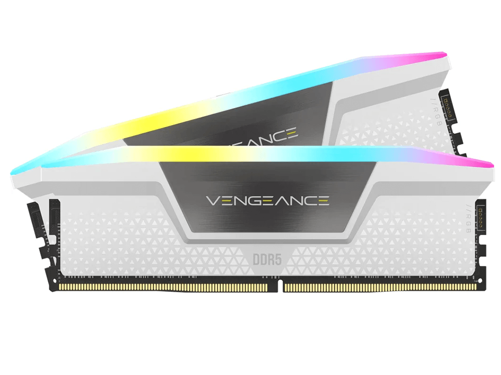CORSAIR VENGEANCE RGB 32GB (2x16GB) DDR5 5200MHz CL40 β WHITE