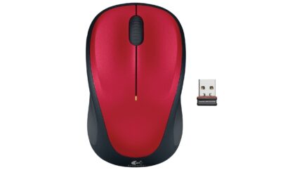 Logitech Wireless M235 Mouse - Red
